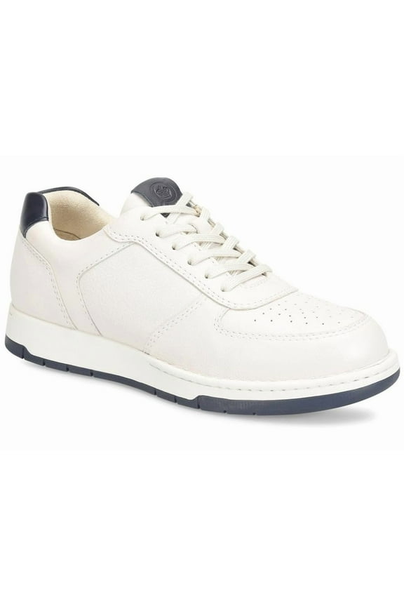 Men's Captain Sneaker, White Sea Salt and Navy, 10