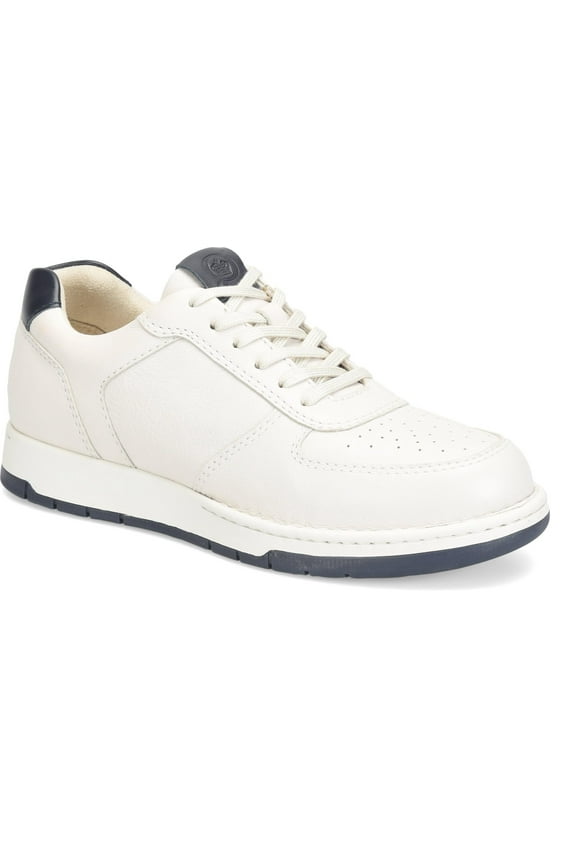 Men's Captain Sneaker, White Sea Salt and Navy, 8