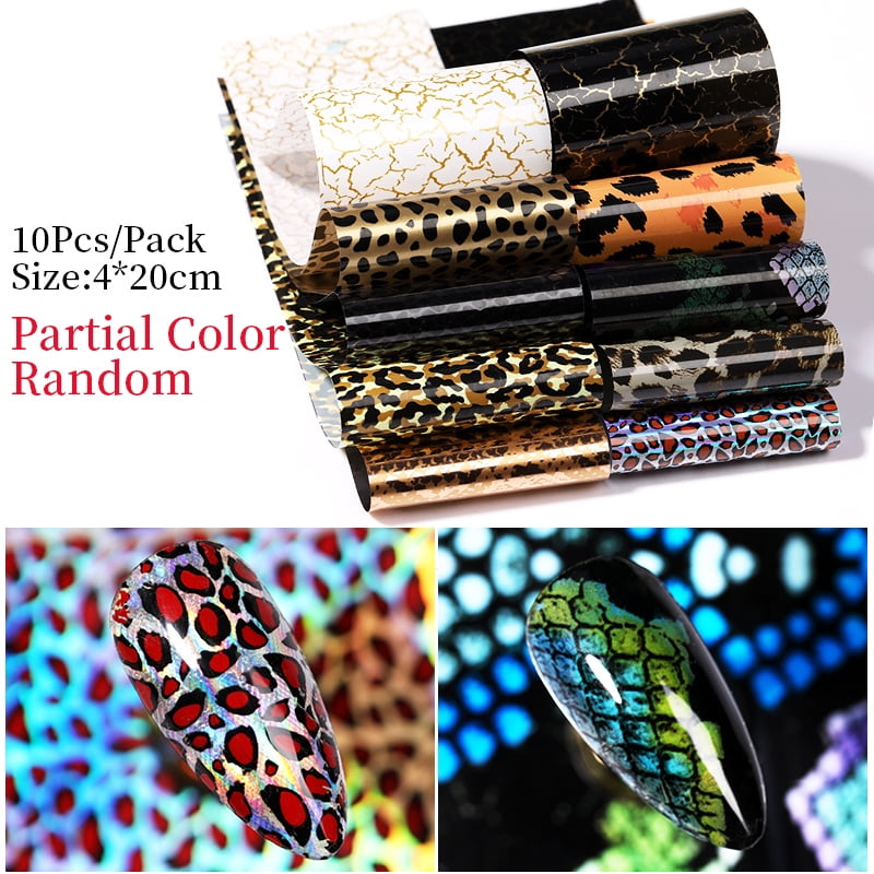 BORN PRETTY 10pcs Nail Foils Marble Paper Gel Polish Transfer Sticker DIY Pattern Manicure Nail Art Decoration Decorations