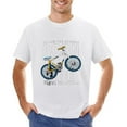 thumbnail image 1 of BORN TO RIDE Vintage T-shirt Mens Cotton Classic Crewneck Short Sleeve Tees Unisex White XL, 1 of 2