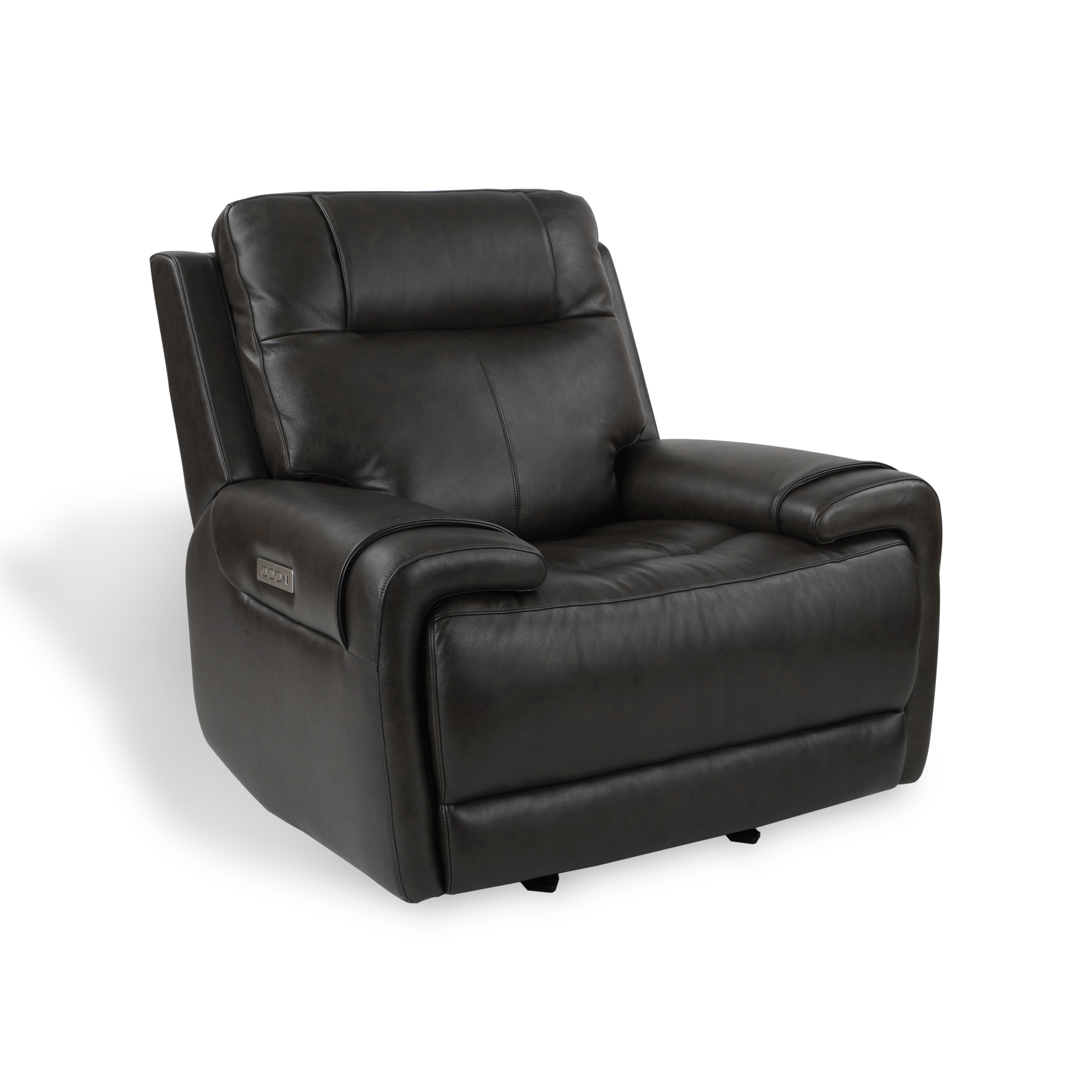 BORNMIO Trevor Triple Power Recliner Genuine Leather Glider Rock