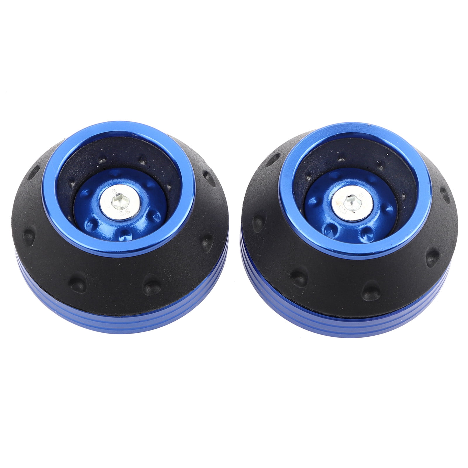 BOROCO CNC Aluminio Horquilla delantera Marco de rueda Deslizadores Moto Proteccin contra cadas Scooter ciclomotor(Azul)