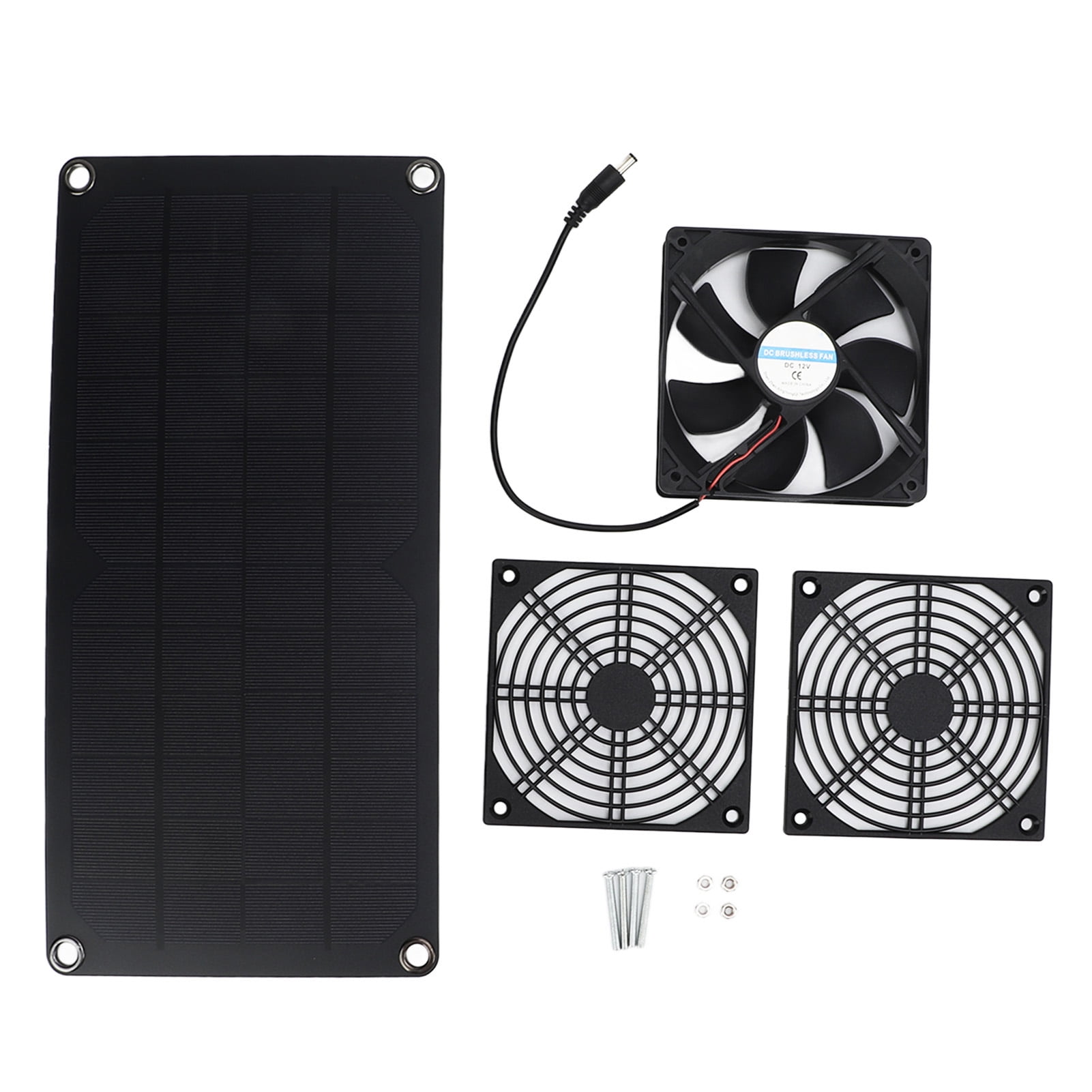 BOROCO Chicken Coop Exhaust Fan,10W Outdoor Solar Exhaust Fan Mini