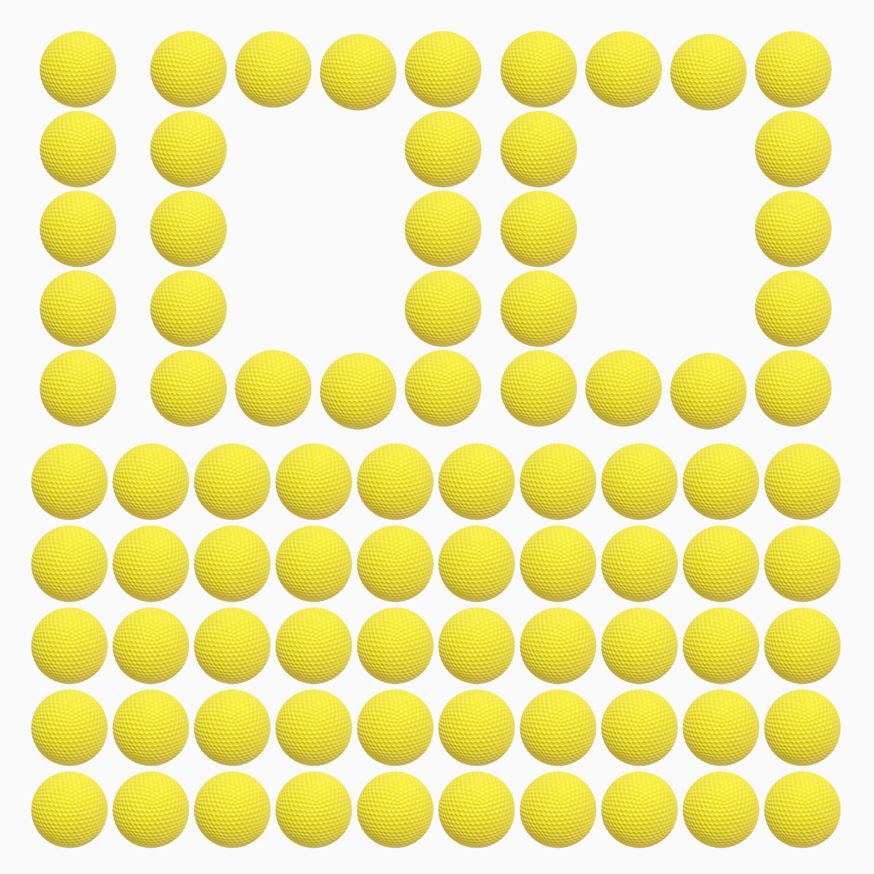 BOROLA 100 Round Refill Pack Compatible for Nerf Rival Blasters(Yellow)