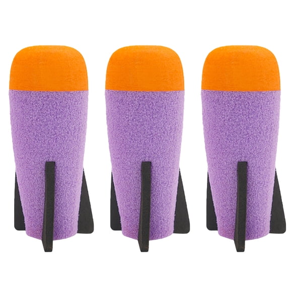 BOROLA 3 Pcs Missile Filled Foam Rocket Launcher, Compatible For Nerf N-Strike Elite series(Purple)