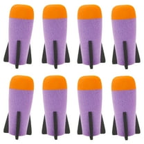 BOROLA 8 Pcs Missile Filled Foam Rocket Launcher, Compatible For Nerf N-Strike Elite series(purple)