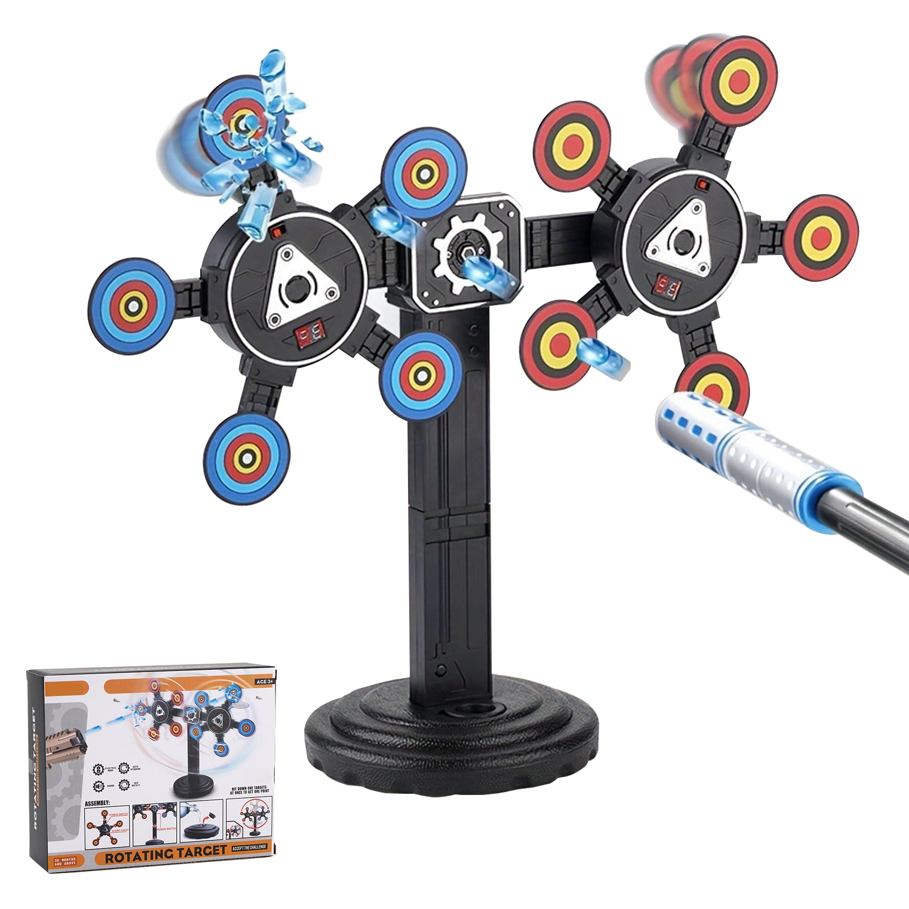 BOROLA Electronic Auto Reset Shooting Target for Nerf Gun Foam Darts ...