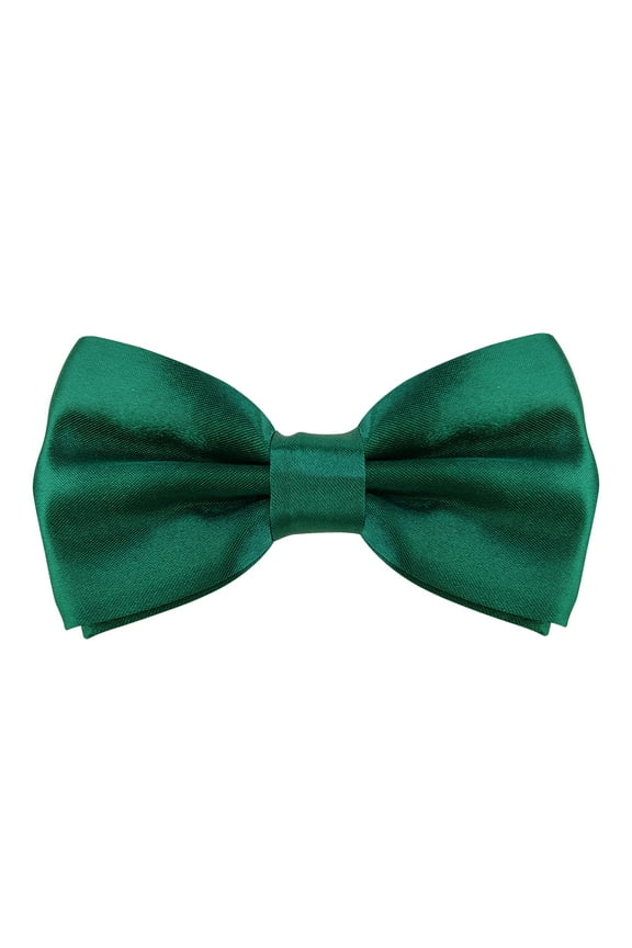 Elegant Pre-tied Adjustable Men's Bow Tie for Boys (Dark Green)