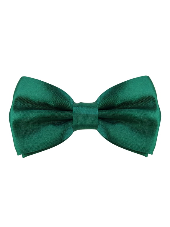 Elegant Pre-tied Adjustable Men's Bow Tie for Boys (Dark Green)