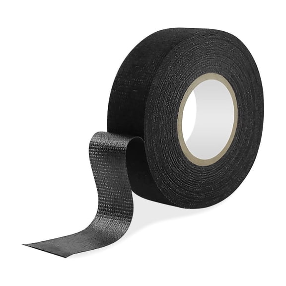BOROLA Flame Retardant Wire Harness Tape 19mm x 25m Cloth-Backed Adhesive Wiring Loom Tape for Automotive & Industrial Use, Sound Insulation & Noise Reduction, Wear & Temperature Resistant (1 Roll)