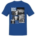 thumbnail image 1 of BOS Boston City Neighborhoods Men's Royal Blue T-shirt, 1 of 3