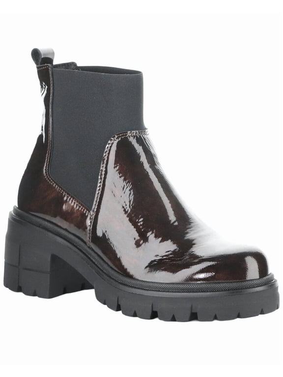 BOS & CO Bianc Patent Leather Boot, 39