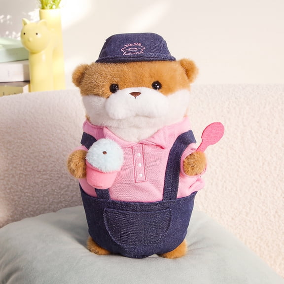 BOSALY 10.6" Anime Usoyan Otter Plush Toys - Ice Cream Seires Usobee Stuffed Animals Doll, Lovely Soft & Huggable Usoyan Plushies for Fans, Great Holidays Christmas Birthday Gifts