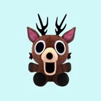 BOSALY 7.9" Game 99 Nights Character Deer Plush Toys, Lovely Chibi Design Deer Stuffed Animals, Collectible Plushies for 99 Nights in The Forest Fans, Great Valentine Christams Gifts & Home Decors