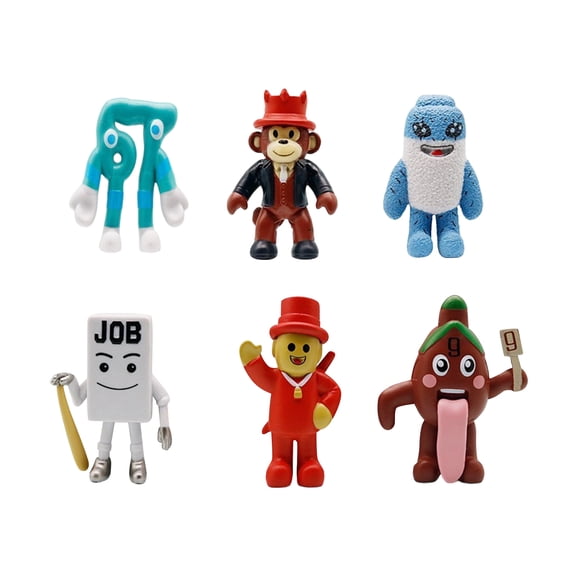 BOSALY Game Steal a Brainrot Figurines Bundle - 6pcs Brainrot Characters Action Figures, Collectible Game Toys & Home Decors, Perfect Birthday Easter Christmas Gifts for Fans
