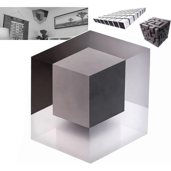 BOSALY Impossible Corners–Wall Art That Reshapes Reality, 3D Wall Art Illusion Corner Wall Decal - Whimsical Wall Art Optical Illusion Corner Wall Decorations for Living Room Office Gallery (C)