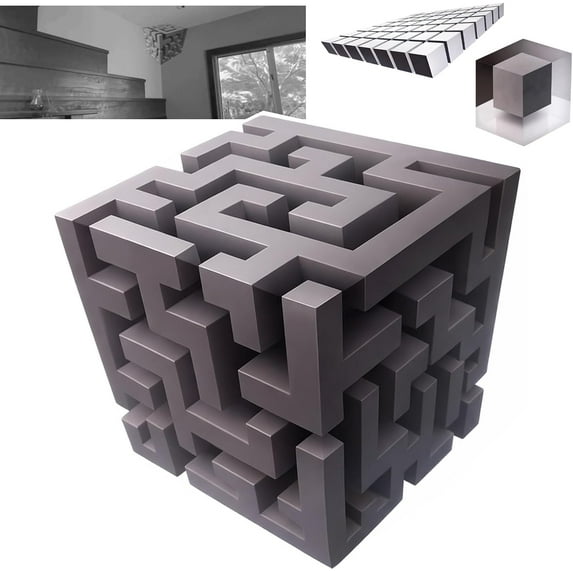 BOSALY Impossible Corners–Wall Art That Reshapes Reality, 3D Wall Art Illusion Corner Wall Decal - Whimsical Wall Art Optical Illusion Corner Wall Decorations for Living Room Office Gallery (B)