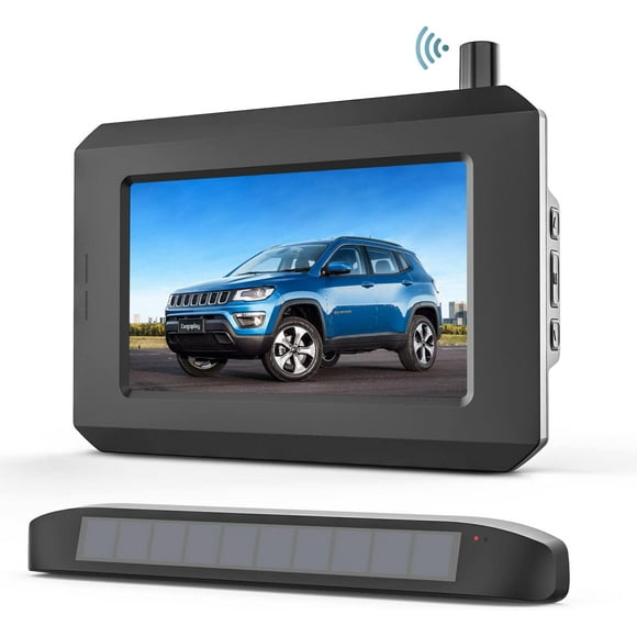 BOSCAM SunGo Pro Solar Wireless Backup Camera for Most Vehicle, DIY No Wiring No Drilling Install with Digital Wireless Night Vision Rear View Camera