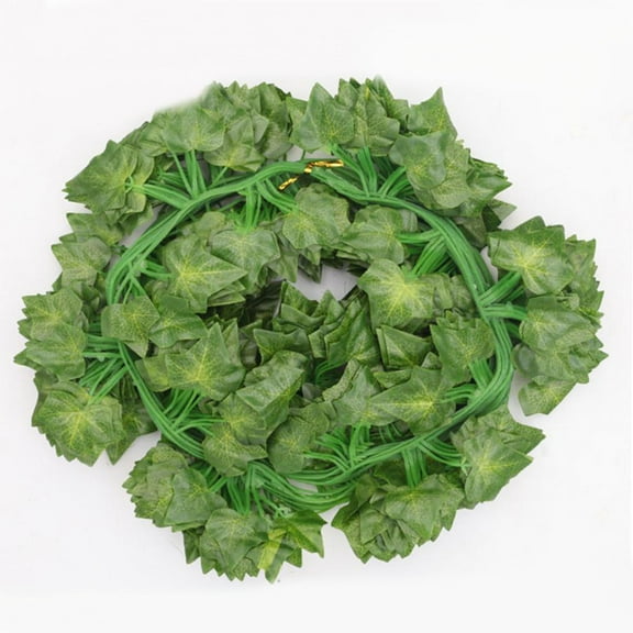 BOSCEAE 10 Pack Artificial Ivy Leaf Garland Strips, 80 Leaves per Strip, Fake Foliage Vines for Home Decor, Wall Coverage & Floral Arrangements, Realistic Faux Greenery