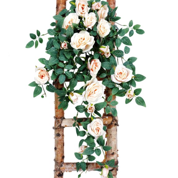 BOSCEAE 3ft (0.9m) Dense Artificial Ivy Vine, Thick Fake Greenery for Wall Coverage, Railing Wrap & Small Space Decor, Weatherproof Faux Plant