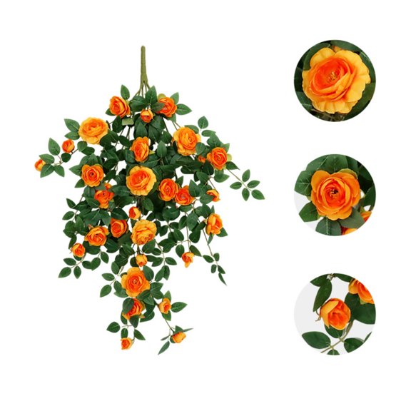 BOSCEAE 3ft (0.9m) Flexible Artificial Vine Garland, Soft Fake Greenery for Tight Space Pipe Covering, Railing Wrap & Shelf Decor, UV Resistant Faux Plant