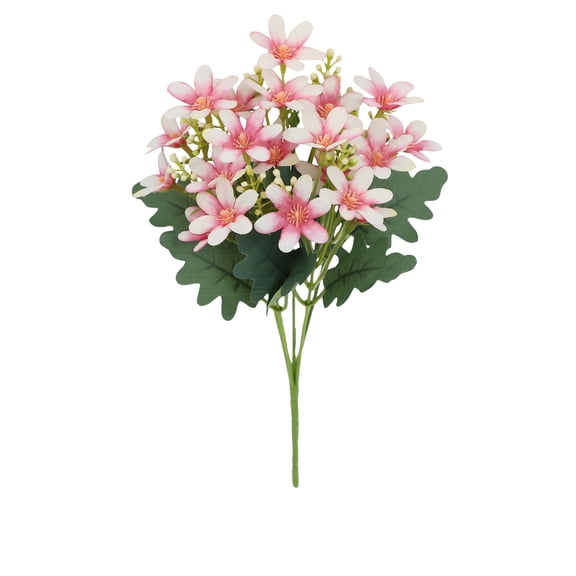 BOSCEAE Artificial Ping Pong Chrysanthemum Bouquet, Hydrangea Style Fake Flowers with Stems for Wedding, Valentine's Day & Table Centerpieces, Faux Plants