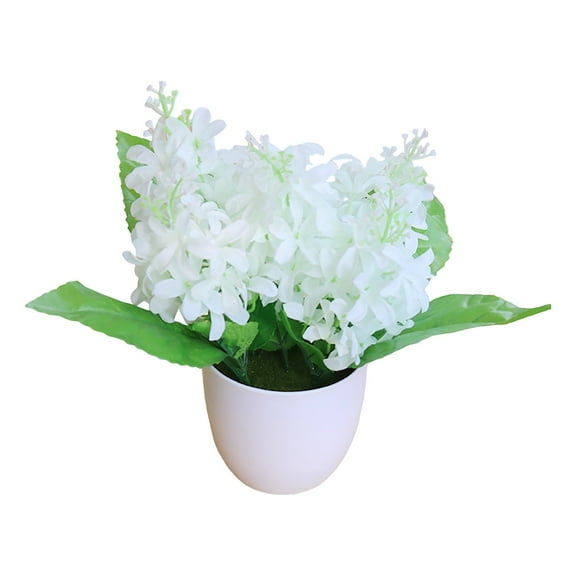 BOSCEAE Hyacinth Style Artificial Potted Plant, Lifelike Faux Flower Combo for Living Room & Office Desktop, Simulation Bonsai Accent, Ideal for Spring Vibes & Home Refresh