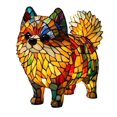 thumbnail image 1 of BOSCEAE Pomeranian Lamp,Pomeranian Lamps Stained Glass,Dog Series Art Night Light,Pet Pug Dog Themed Led Table Light,Fun Gift For Dogs Lovers(Button Battery Model), 1 of 8