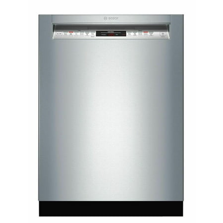 Bosch - 800 Series 24" Front Control Built-In Dishwasher with CrystalDry, Stainless Steel Tub, 3rd Rack, 42 dBa - Stainless steel