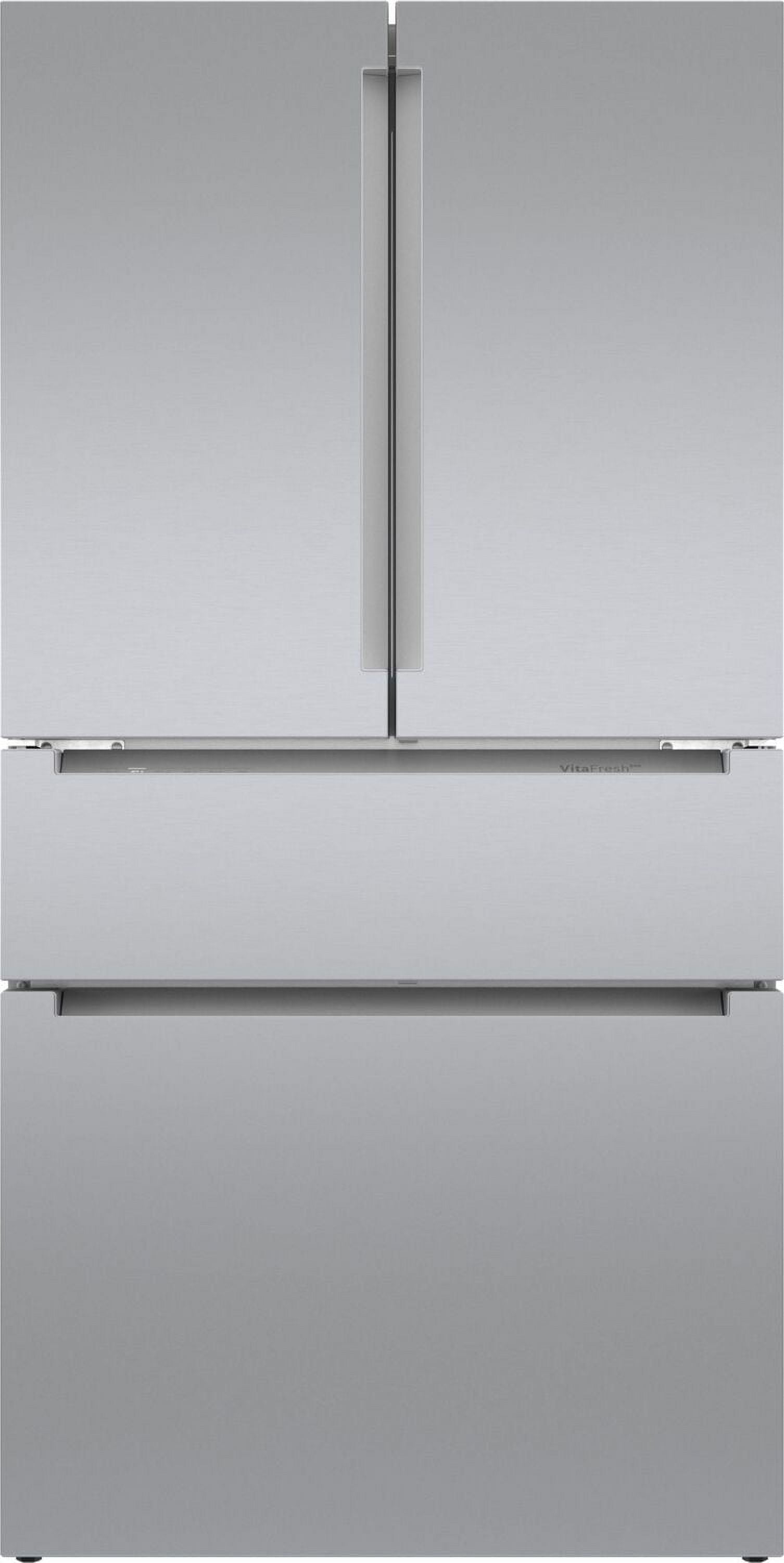 36-Inch Stainless Steel Smart French Door Refrigerator with Ice Maker