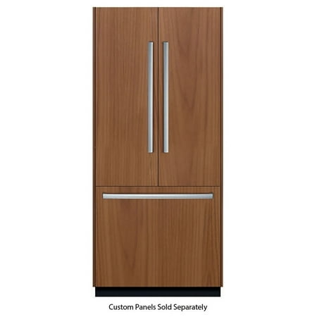 Bosch - Benchmark 19.4 cu. ft. French Door Built-In Smart Refrigerator - Custom Panel Ready