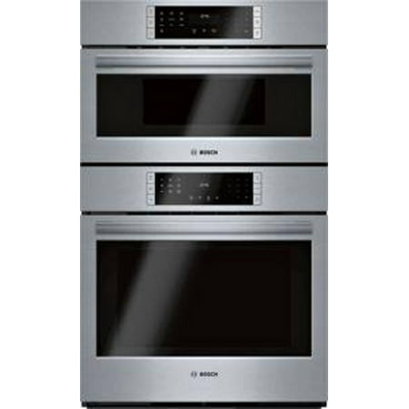 Bosch - 800 Series 30" Built-In Electric Convection Combination Wall Oven with Speed Microwave and Wifi - Stainless Steel