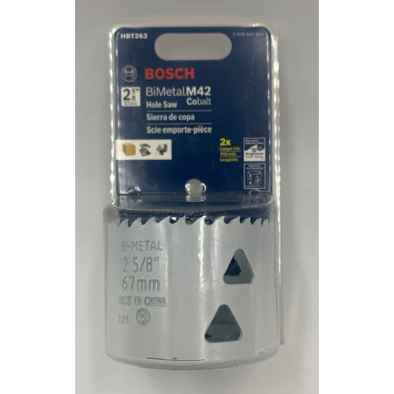 BOSCH HBT263 2-5/8 in. Bi-Metal T-Slot Hole Saw