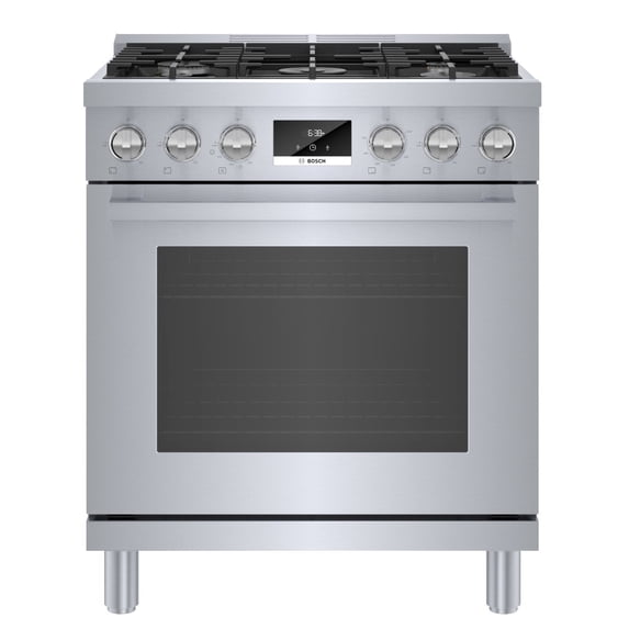 BOSCH 800 Series Gas Freestanding Range 30'' Stainless Steel HGS8055UC HGS8055UC