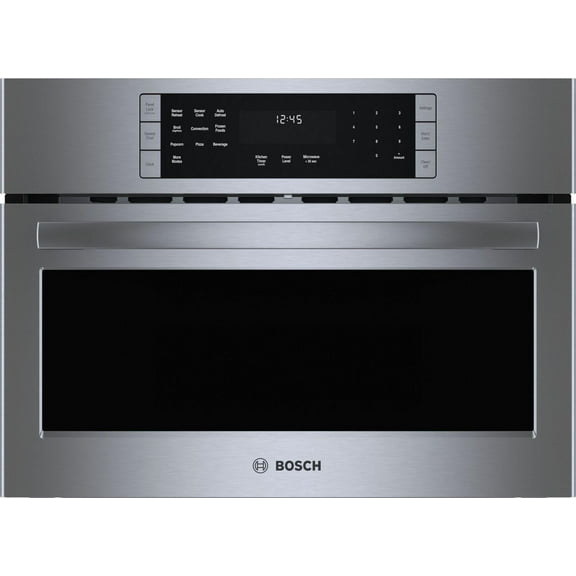 HMC87152UC Bosch 800 Series 27 Speed Oven SpeedChef Convection Cooking Stainless Steel Interior and UL Certified in Stainless Steel