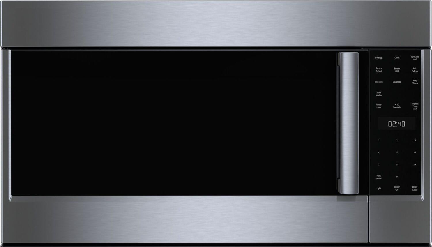 HMV5053U 30 UL Approved 500 Series Over the Range Microwave with 2.1 cu. ft. Capacity  385 CFM Blower  10 Power Levels  Timer  Automatic Defrost  and LCD Display: Stainless Steel"
