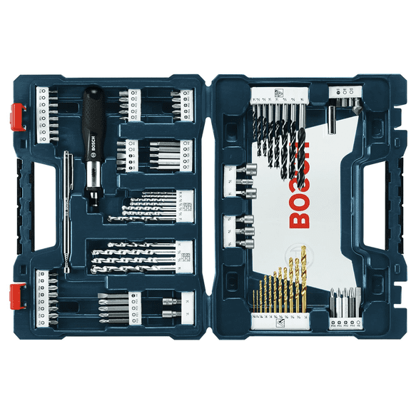 BOSCH MS4091 91-Piece Drilling and Driving Mixed Set with Included Case for Applications in Wood, Metal, Masonry