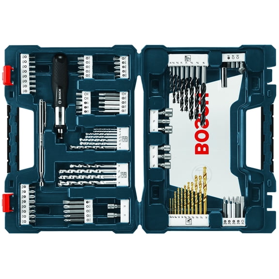 BOSCH MS4091 91-Piece Drilling and Driving Mixed Set with Included Case for Applications in Wood, Metal, Masonry