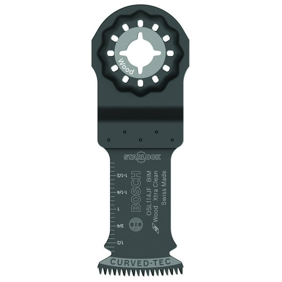 BOSCH OSL114JF Starlock Oscillating Multi Tool Bi-Metal Extra Clean Plunge Cut Blade, 1-1/4"