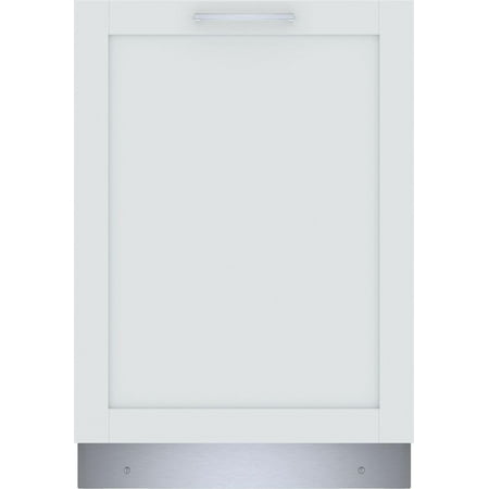 Bosch - 800 Series 24” Top Control Smart Built-In Stainless Steel Tub Dishwasher with Flexible 3rd Rack - Custom Panel Ready