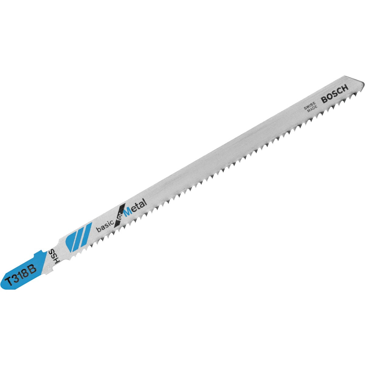 BOSCH T318B 5-Piece 5-1/4 In. 14 TPI Basic for Metal T-Shank Jig Saw Blades