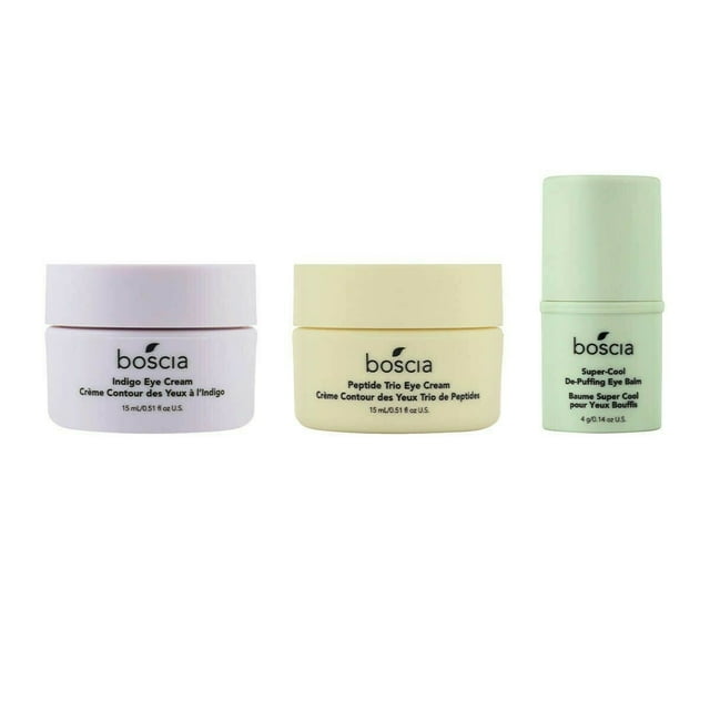 BOSCIA Easy on the Eyes Set of 3 (Indigo Cream, Peptide Trio Cream