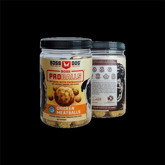 Boss Dog Boss Proballs Meatball Treats for Dogs & Cat, Chicken Recipe, 3 oz Bag