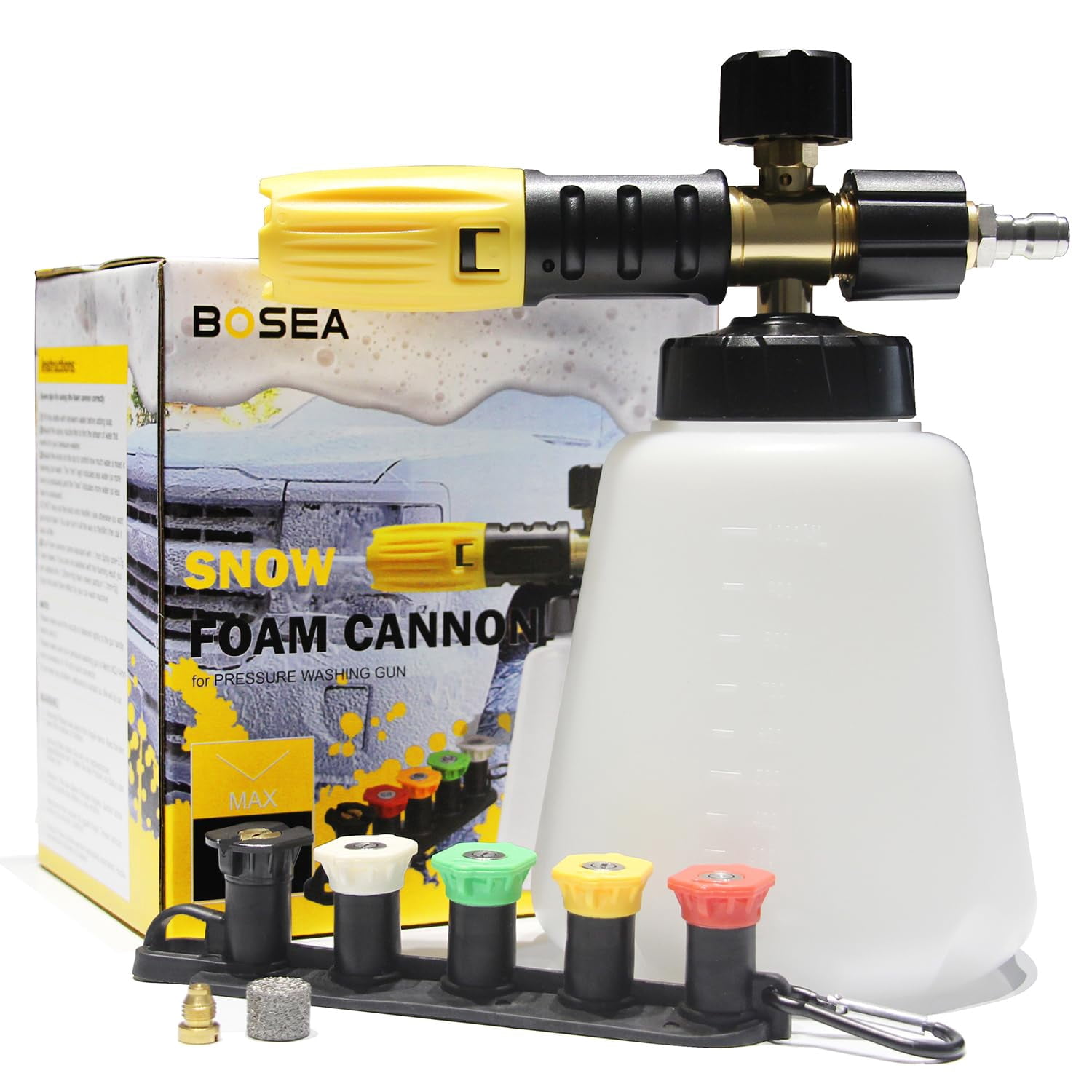 Foam Cannon With Pressure Washer Tips And Nozzle Holder