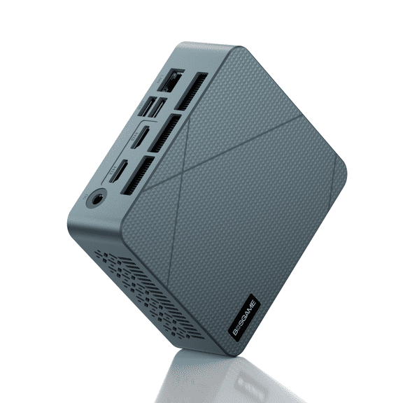 BOSGAME E2 Air Mini PC Windows 11 Pro, AMD Ryzen 5 3501U (4C/8T) up to 3.7GHz, 8GB DDR4 256GB SSD, Radeon Vega 8 Graphics, Dual HDMI 2.0 4K Triple Monitor Display, Small Form Factor Desktop