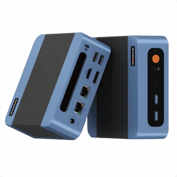 BOSGAME E5 Mini PC Dual 2.5G LAN, AMD Ryzen 3 5300U Desktop Computer 16GB DDR4 1TB NVMe SSD, Triple 4K Display Mini PC Windows 11 Pro for Home Office Business