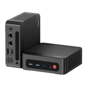 BOSGAME P4 Ultra Mini PC, AMD Ryzen 7 7730U (Up to 4.5GHz), 16GB DDR4 RAM, 1TB NVMe PCIe 3.0 SSD, Triple 4K Display, Dual 2.5G LAN, Wi-Fi 6E