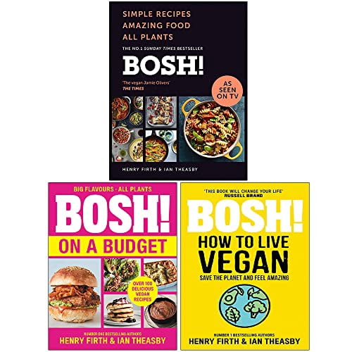 BOSH Simple recipes [Hardcover], BOSH on a Budget, BOSH How to Live ...
