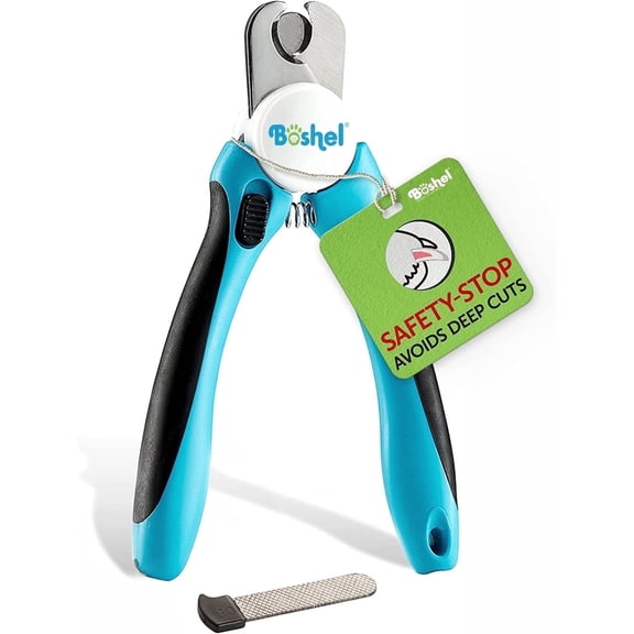 Boshel Clippers for Large Dogs, Pet Nail Trimmers with Safety Guard and Toenail File