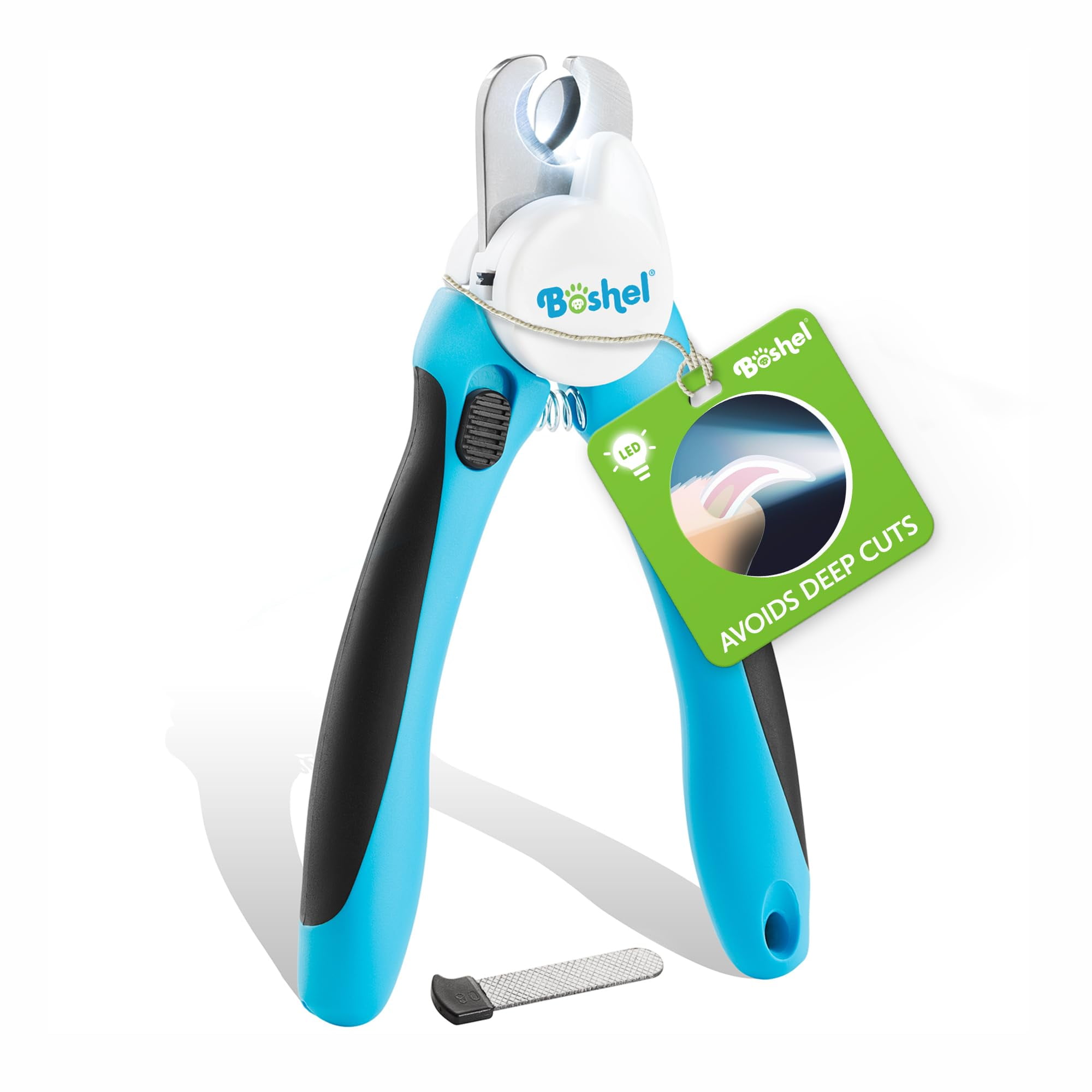 BOSHEL LED Dog Nail Trimmers, Large Dog Nail With Light
